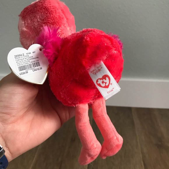 NWT Ty Beanie Boo's Collection "Gilda" Pink Flamingo - 6-1/2" H - NEW with Tags! - Picture 5 of 10